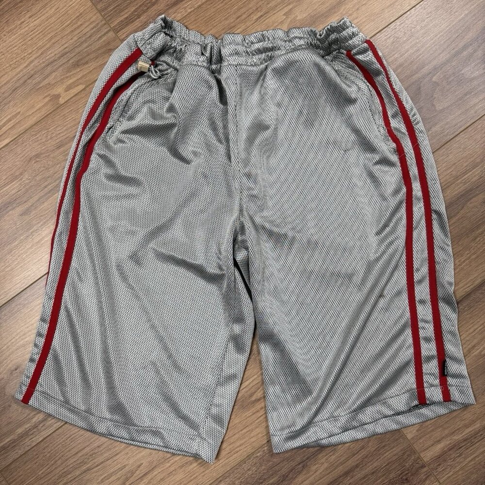 Vintage Outkast Gym Athletic Shorts Mens XL Silver Baggy Hip Hop